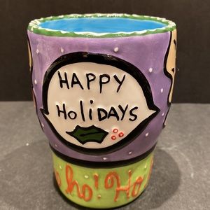 Lotus Joann Delomba Christmas “Happy Holidays” Mug